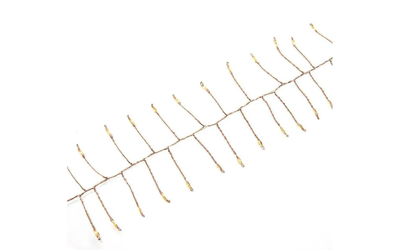 Microcluster Batteridriven Ljusslinga 1m Koppar Amber