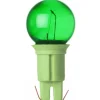 Microlampa Push-In 12V 1,14W Grön 5-Pack