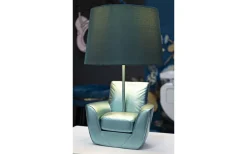 Bordslampor<Mauro Ferretti Midcentury Bordslampa 43cm Turkos