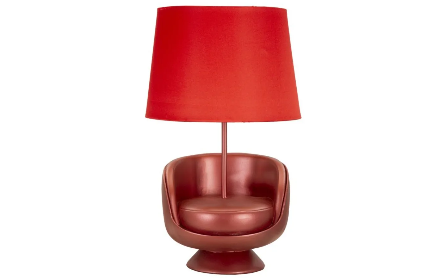 Bordslampor<Mauro Ferretti Midcentury Bordslampa 43cm Röd