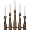 Midja Adventsljusstake 47cm Brun Valnöt