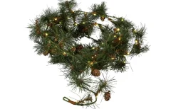 Konstsmide Midvinterljus Batteridriven Girlang 5m Amber LED IP44* Girlanger|Batteri Julpynt Utomhus