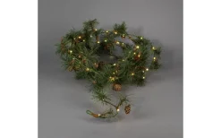 Konstsmide Midvinterljus Batteridriven Girlang 5m Amber LED IP44* Girlanger|Batteri Julpynt Utomhus