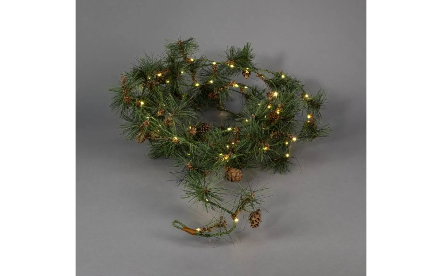 Konstsmide Midvinterljus Batteridriven Girlang 5m Amber LED IP44* Girlanger|Batteri Julpynt Utomhus