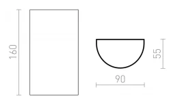 Upp & Nedljus Lampor|Vägglampor Utomhus<Rendl Midzack Vägglampa LED 3000K 2x1,5W Vit IP54