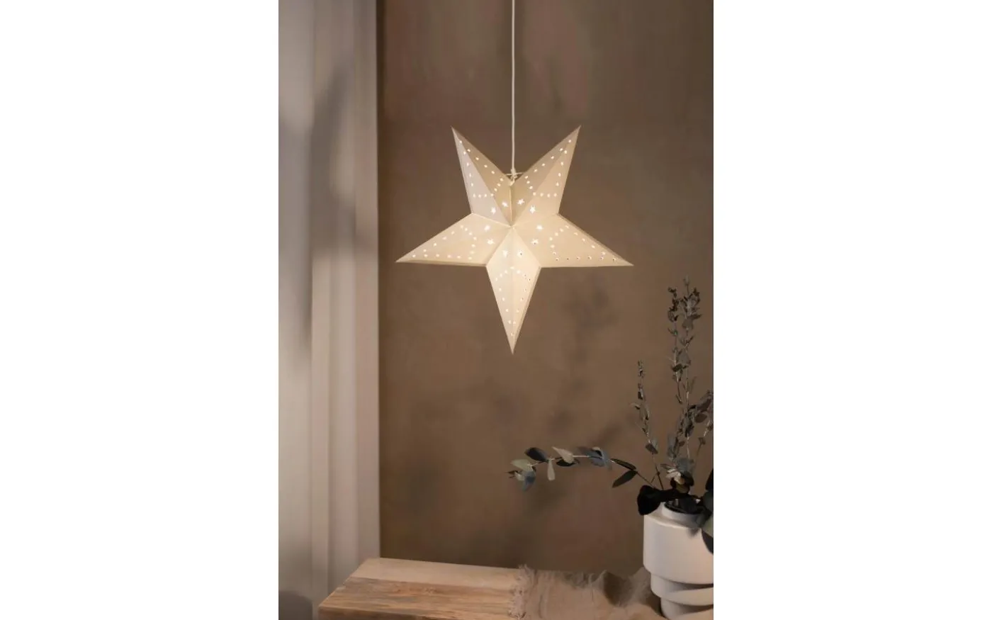 Mikke Julstjärna 45cm Vit