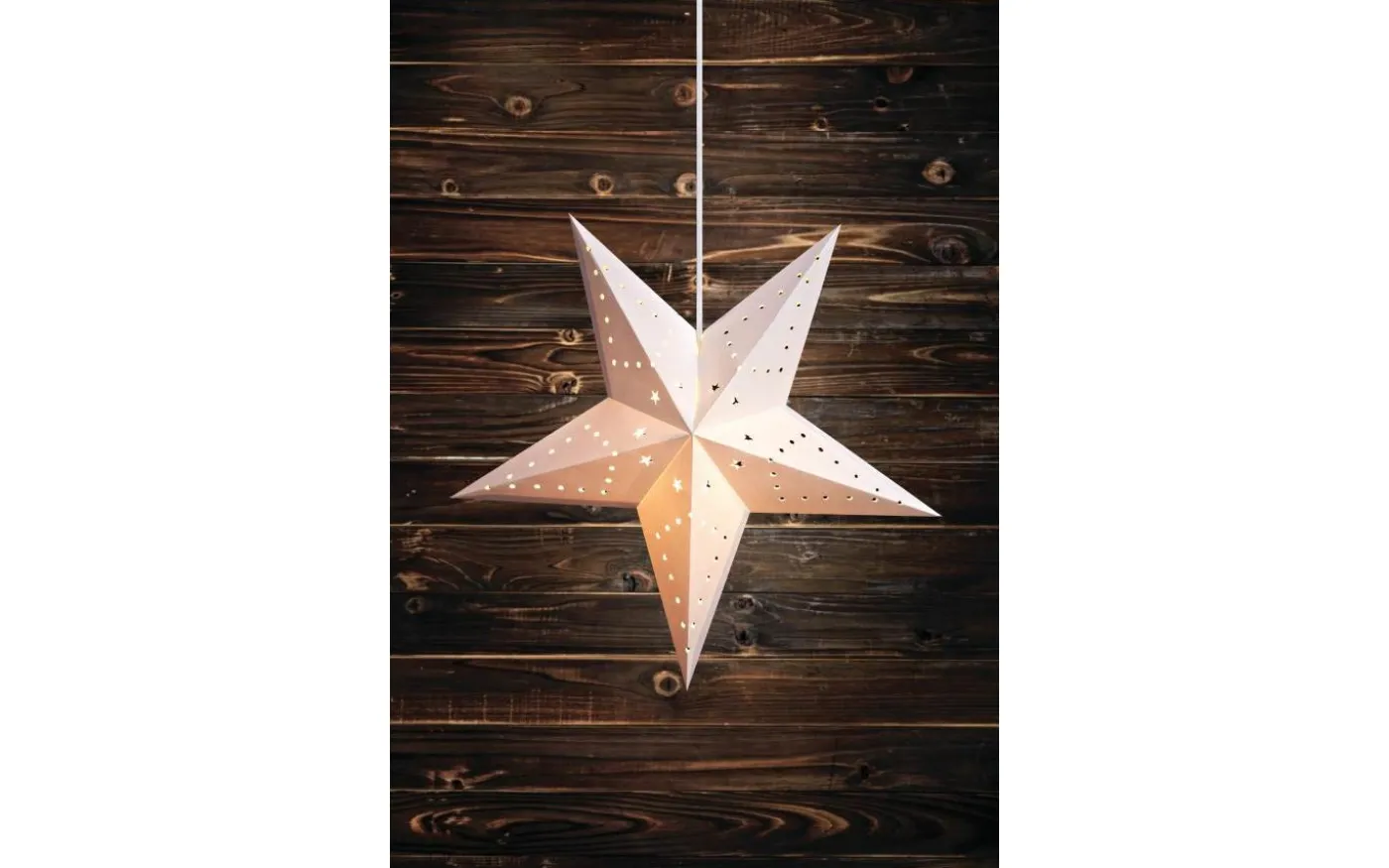 Mikke Julstjärna 45cm Vit