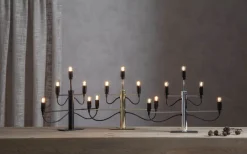 Adventsljusstakar 31-60 Cm<Star Trading Milano Adventsljusstake Svart 38cm