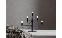 Adventsljusstakar 31-60 Cm<Star Trading Milano Adventsljusstake Svart 38cm