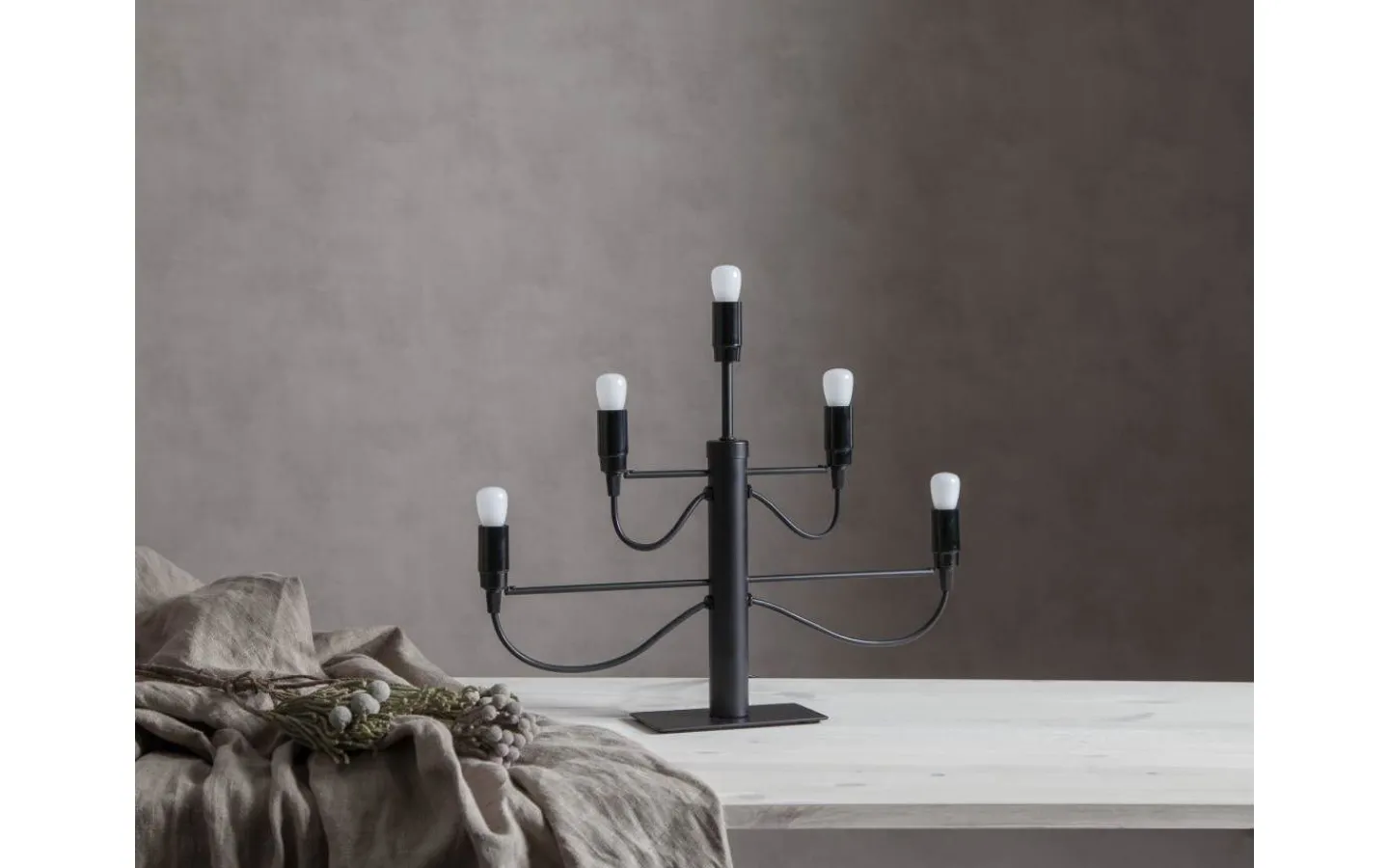 Adventsljusstakar 31-60 Cm<Star Trading Milano Adventsljusstake Svart 38cm