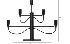 Adventsljusstakar 31-60 Cm<Star Trading Milano Adventsljusstake Svart 38cm