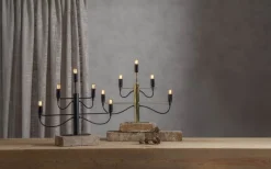 Adventsljusstakar 31-60 Cm<Star Trading Milano Adventsljusstake Svart 38cm