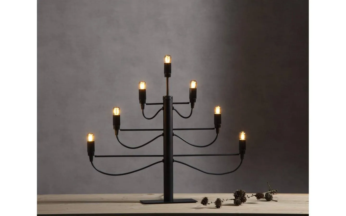 Visa Alla Adventsljusstakar|Adventsljusstakar 31-60 Cm<Star Trading Milano Adventsljusstake Svart 52cm