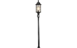 Milano Pollare 1,3m med Rörelsevakt Antiksvart IP43