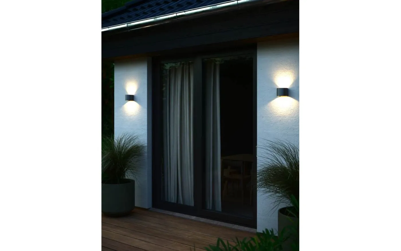 Milda Vägglampa LED 3000K 4,9W Antracit IP44