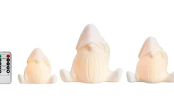 Miles Batteridriven Bordsdekoration 3-set Vit