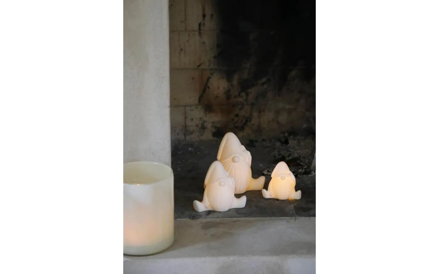 Miles Batteridriven Bordsdekoration 3-set Vit