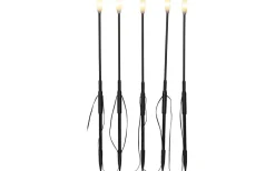 Milky Utomhusdekoration 5-Pack 50cm Svart