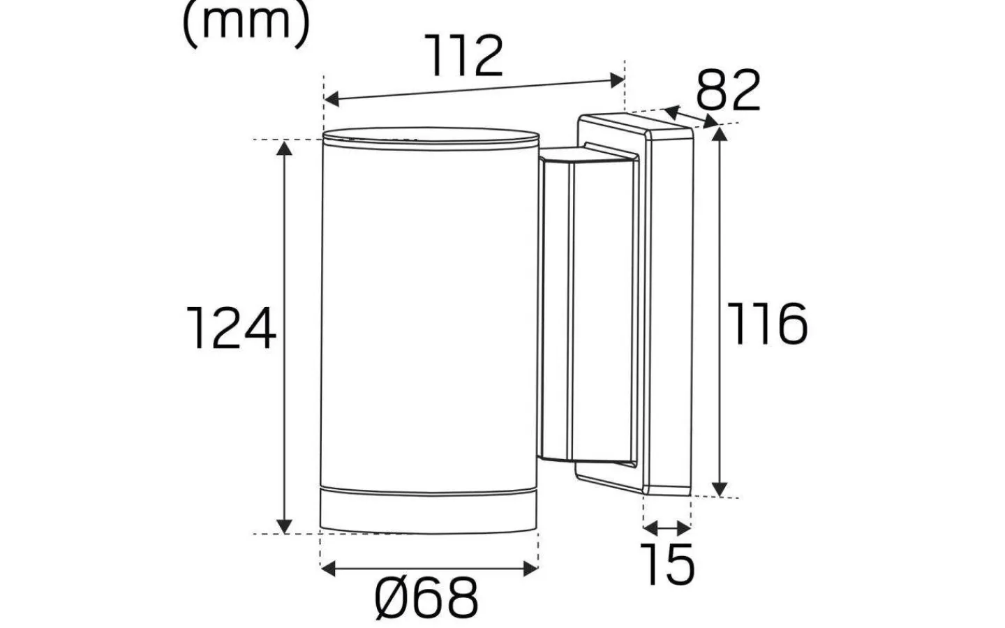 Hidealite Milo I Vägglampa LED 3000K 4,5W Antracit IP55* Upp Eller Nedljus Lampor