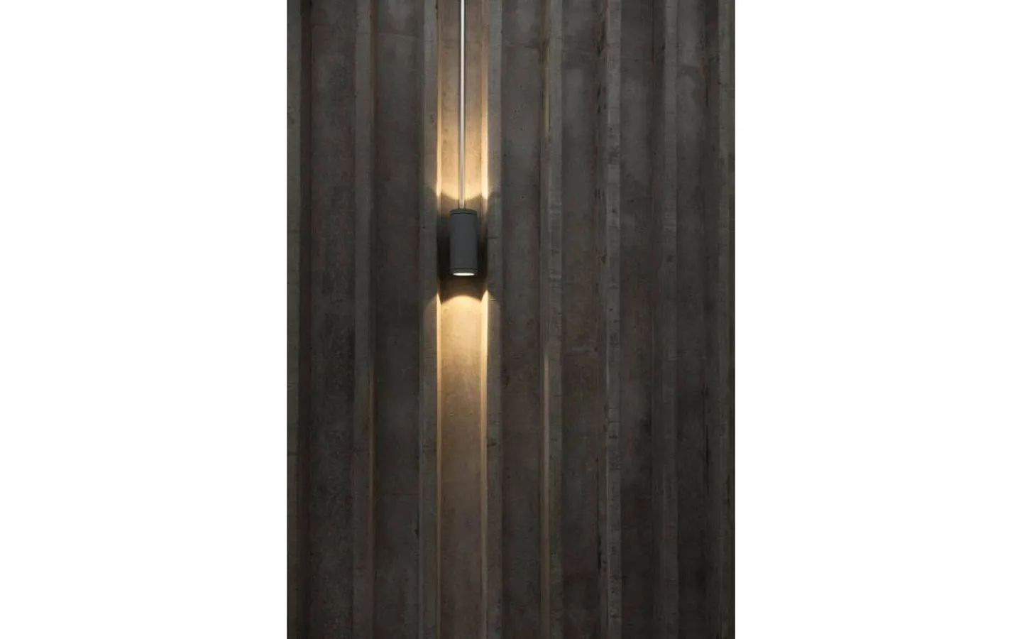 Hidealite Milo XL II Vägglampa LED 3000K 19,5W Grå IP55* Upp & Nedljus Lampor