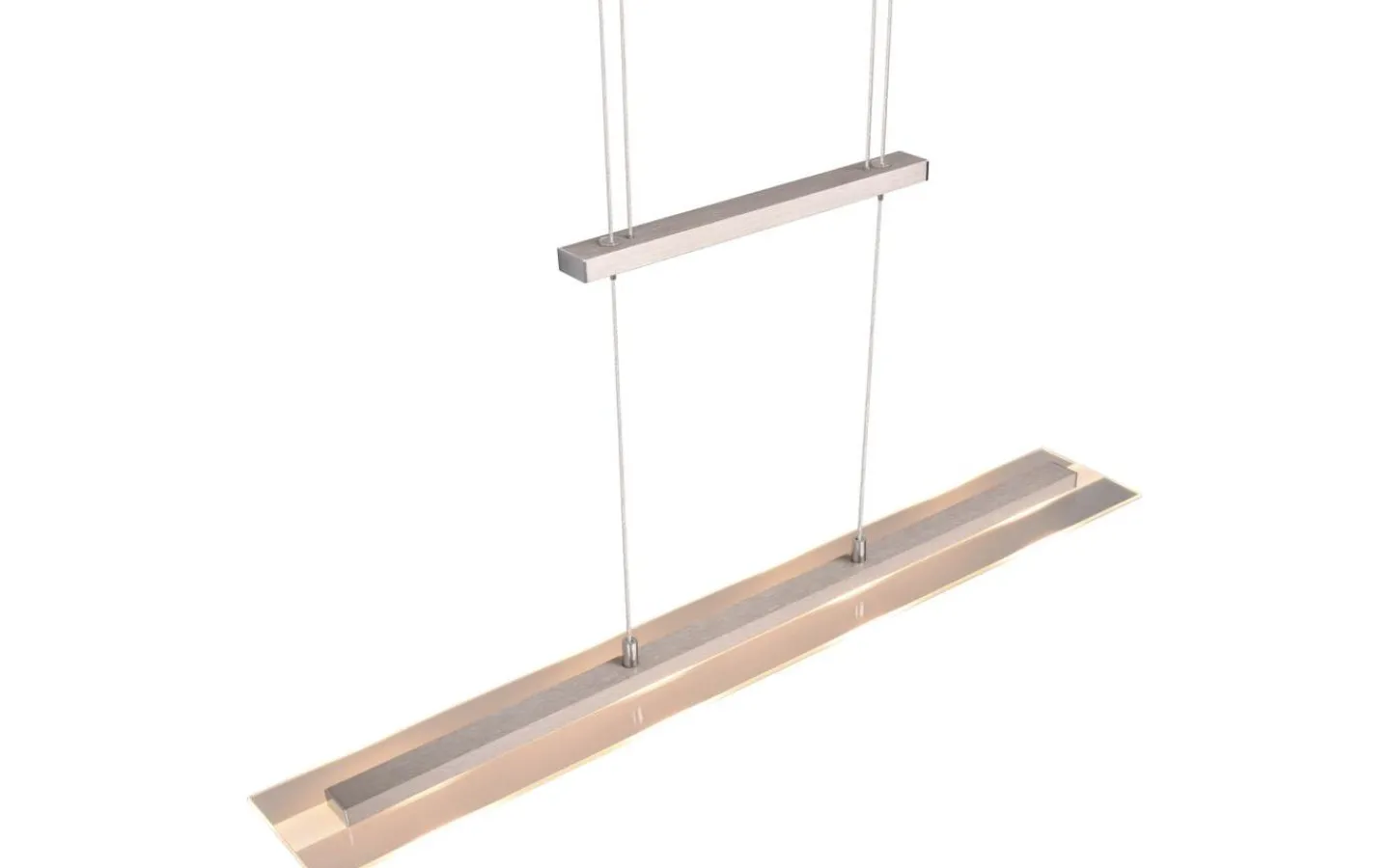 Avlånga Taklampor<Reality Milos Takpendel LED i borstat stål