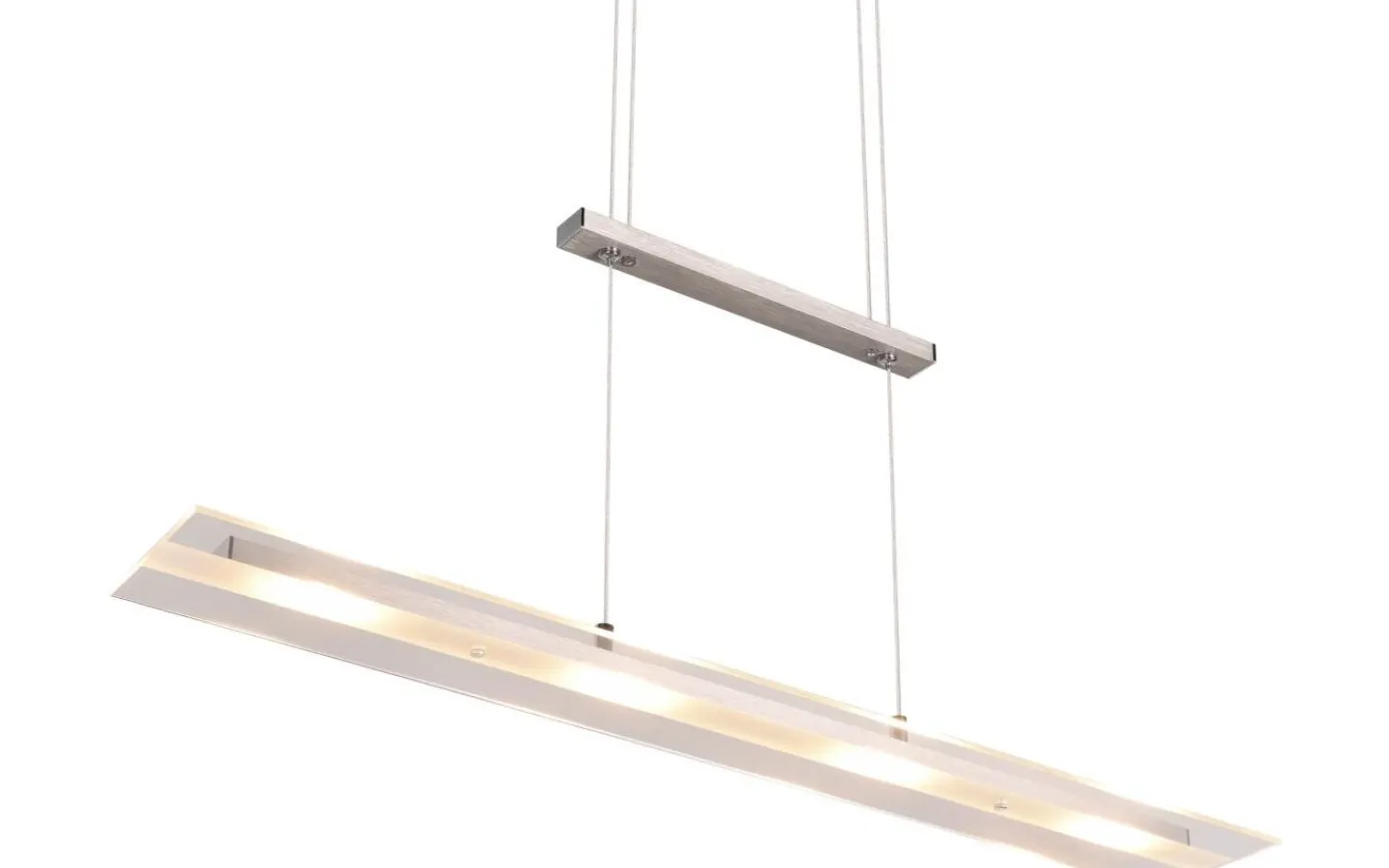 Avlånga Taklampor<Reality Milos Takpendel LED i borstat stål