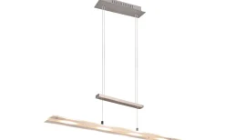 Avlånga Taklampor<Reality Milos Takpendel LED i borstat stål