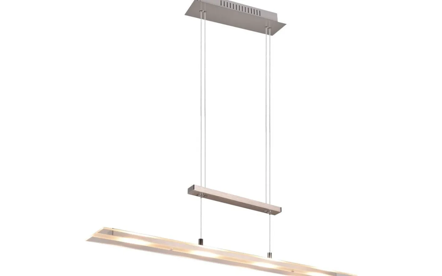 Avlånga Taklampor<Reality Milos Takpendel LED i borstat stål