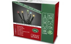 Ljusslingor Med Färgade Lampor<Konstsmide Mini Ljusslinga 2,38m Multi, Mörkgrön Inomhus