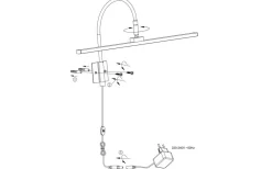 Aneta Miro Tavelbelysning 41cm LED 5W 3000K Guld* Tavelbelysning|Vardagsrum