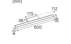 Hidealite Mirro PIR Spegelbelysning 60cm 3000K 11,5W Vit IP44* Badrumslampor Vägg