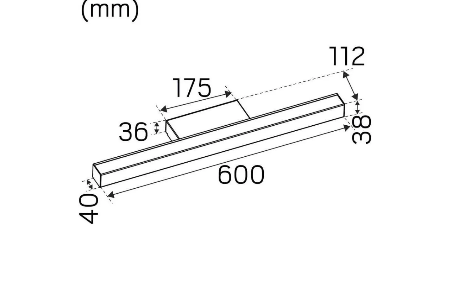 Hidealite Mirro PIR Spegelbelysning 60cm 3000K 11,5W Vit IP44* Badrumslampor Vägg