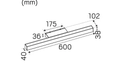 Hidealite Mirro Spegelbelysning 60cm 2700K 12,5W Vit IP44* Badrumslampor Vägg