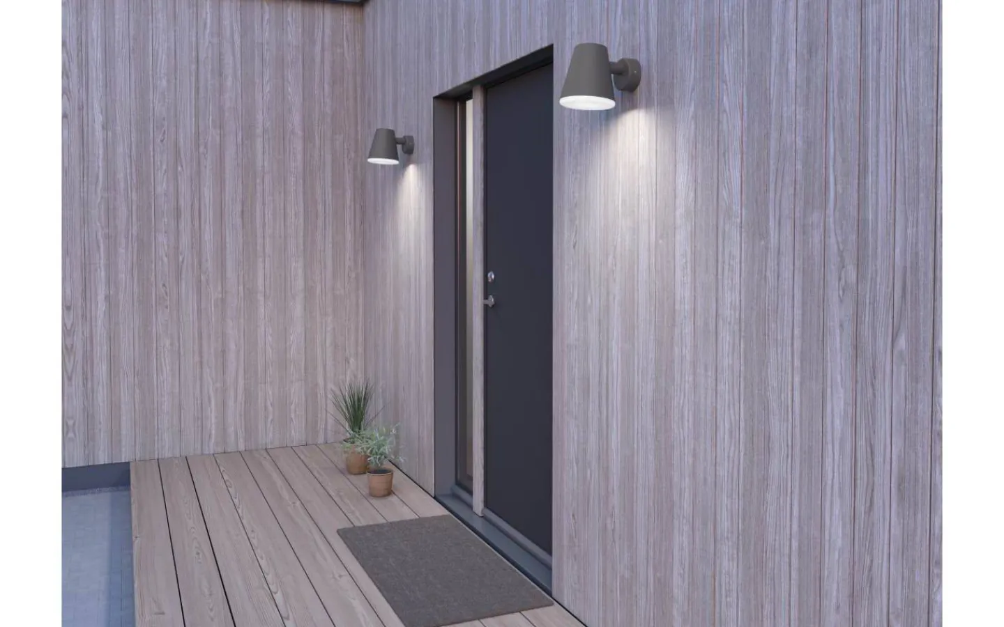 Belid Mist Vägglampa Grafit IP44* Vägglampor Utomhus