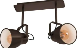 Takspot Med 2 Lampor<Eglo Mitchley Takspotlight 47cm 2L Mörk Brons