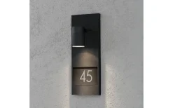 Konstsmide Modena Vägglampa Husnummer Svart IP44* Vägglampor Utomhus