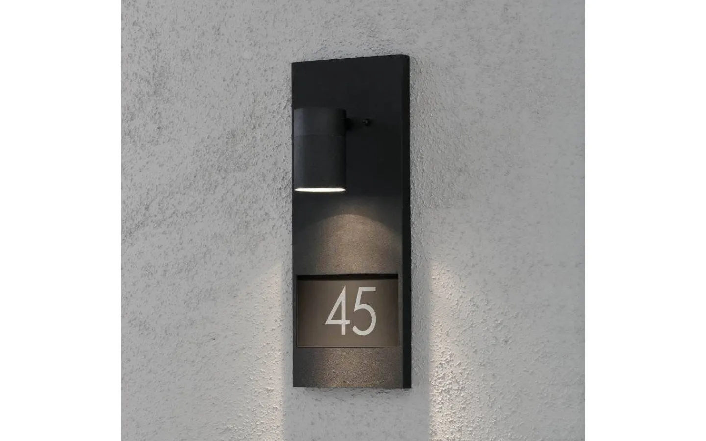 Konstsmide Modena Vägglampa Husnummer Svart IP44* Vägglampor Utomhus