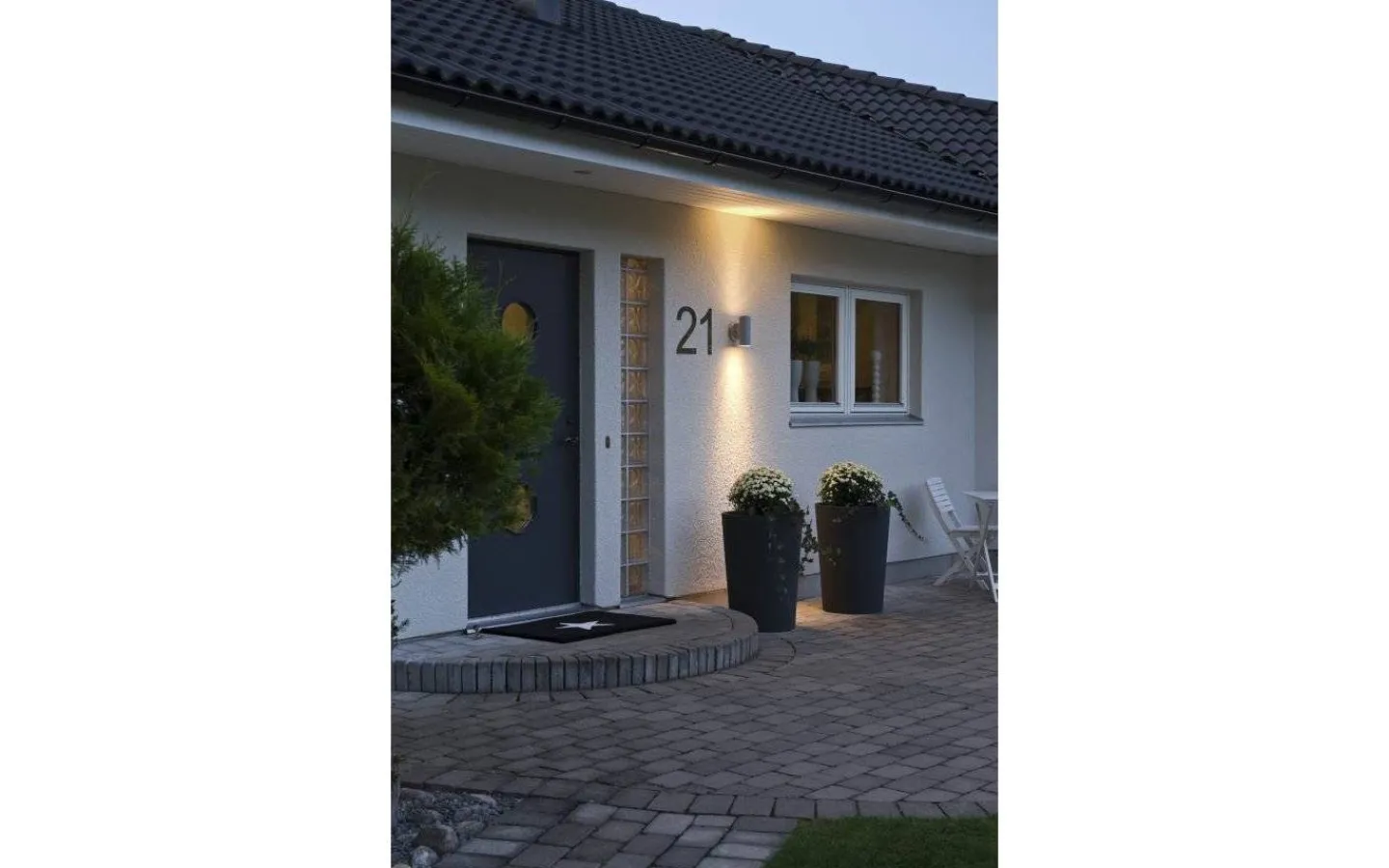 Konstsmide Modena Vägglampa Upp/Ned Grå* Vägglampor Utomhus|Upp & Nedljus Lampor