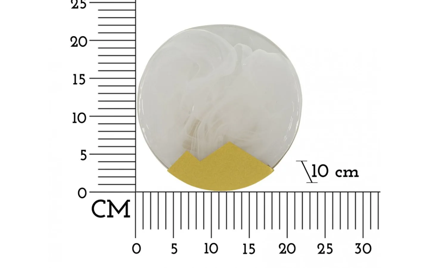 Lampetter<Mauro Ferretti Moderno Vägglampa Månen 20cm Guld