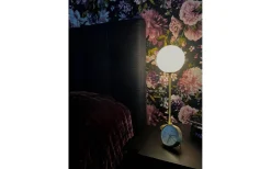 Vardagsrum|Sovrum<Aneta Molekyl Bordslampa 1L 43cm Mässing/Opal