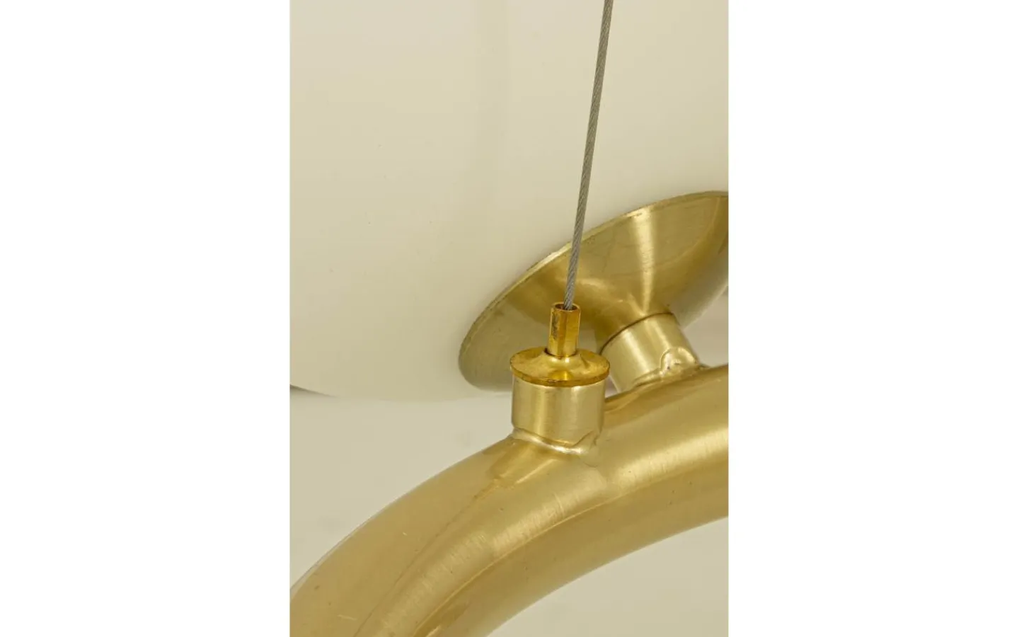 Aneta Molekyl Taklampa 50cm Matt Mässing/Opalvit* Stora Taklampor Ø50-69 Cm