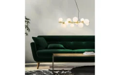 Aneta Molekyl Taklampa 85cm Mässing/Vit* Kök & Matplats|Avlånga Taklampor