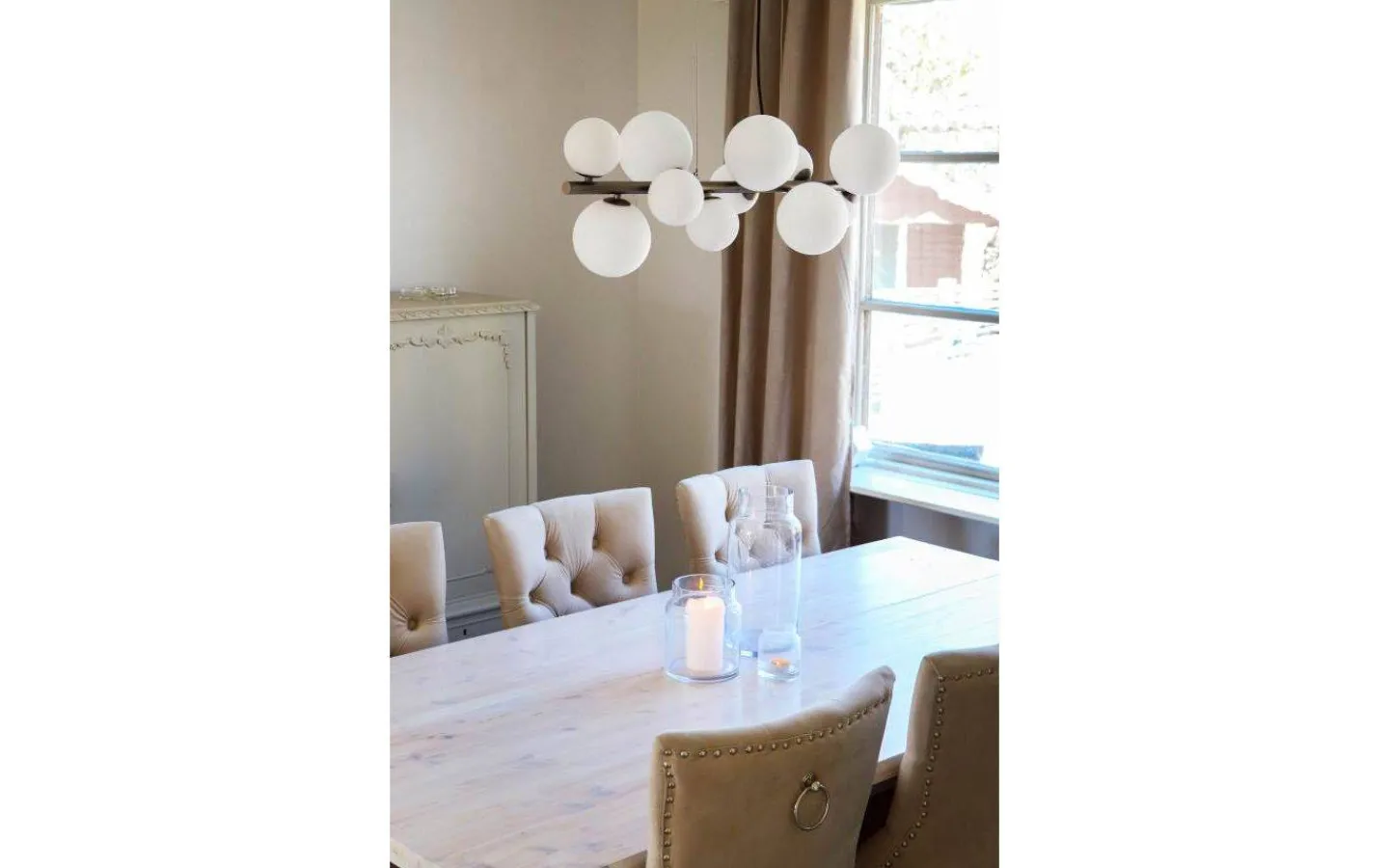 Aneta Molekyl Taklampa 85cm Tenn/Vit* Avlånga Taklampor|Kök & Matplats