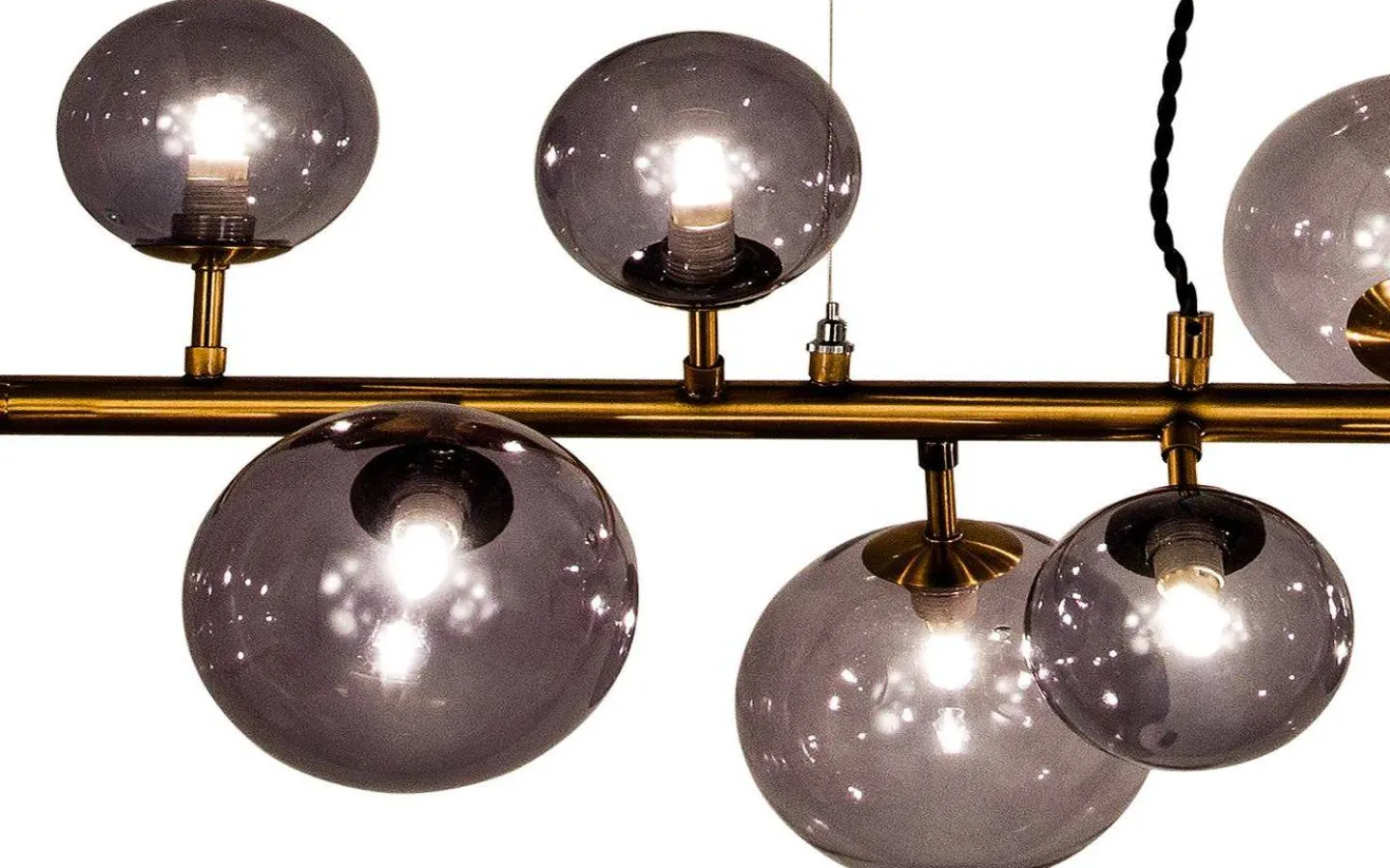 Aneta Molekyl Taklampa 9L 73cm Antik* Avlånga Taklampor|Kök & Matplats