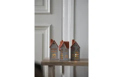 Markslojd Molton Batteridriven Bordsdekoration 3-set Vit/Brun* Batteri Julpynt Inomhus