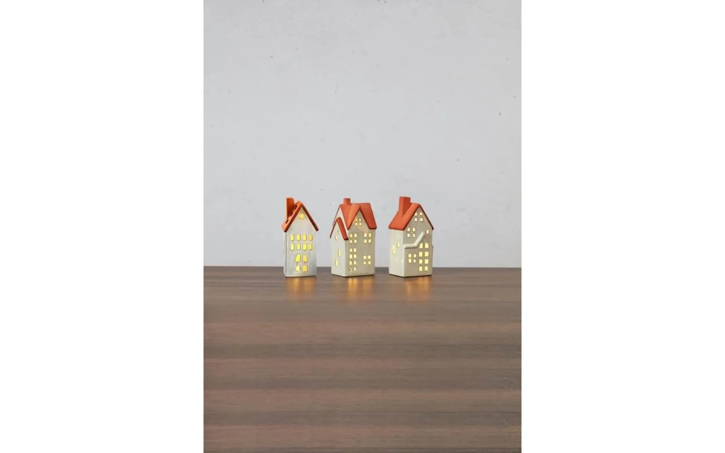 Markslojd Molton Batteridriven Bordsdekoration 3-set Vit/Brun* Batteri Julpynt Inomhus