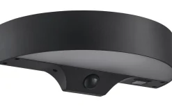 Monay Round Solcellslampa Sensor Vägglampa Svart IP44