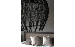 Globen Lighting Montego Lampskärm Rotting Ø50cm Svart* Taklampor Utomhus