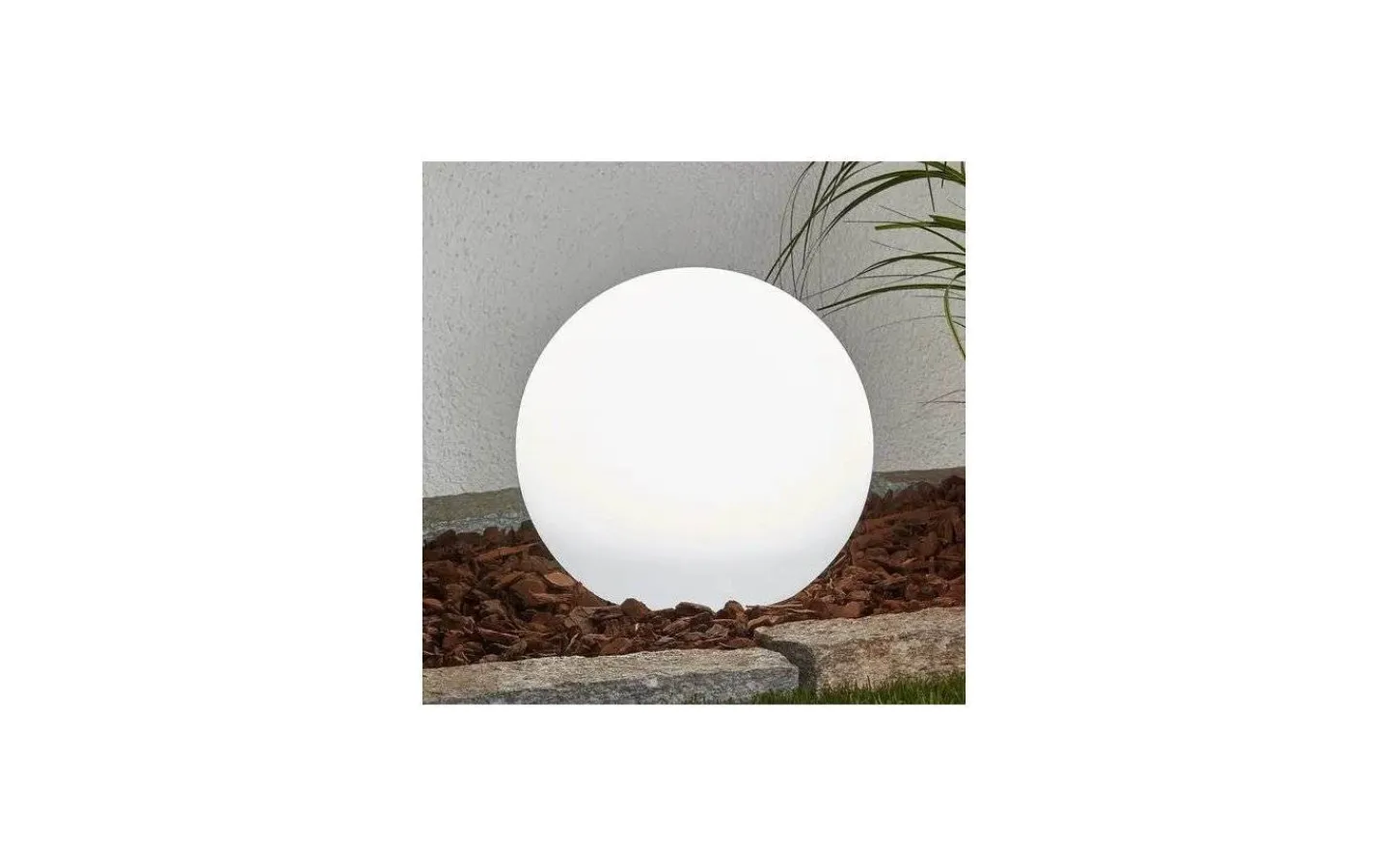 Utomhusdekorationer|Markbelysning<Eglo Monterolo Trädgårdsklot Ø30cm E27 Vit IP65