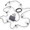 Reality Mood hybrid solcell/laddbar Ljuskedja inkl. 10xE12 LED 0,5W Sensor Svart IP44* Visa Alla Solcellslampor|Batterislingor Utomhus